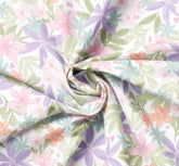 Daisy&Lilly-Lillies,White (Sold By 1/2 Meter)